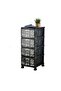 Ozhavan 4-Tier Plastic Drawer Unit, 90 cm, Assorted