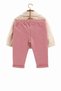 Bow Detailed Muslin 3-Piece Baby Set – Cream/Powder (Cotton) - 2