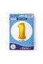 Gold 1 Number Foil Balloon (40X100 cm) – Stylish Birthday & Party Decoration - 2