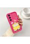 Samsung Galaxy A25 Compatible Pink Red Silicone Case Shockproof Camera Protection - 2