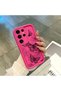 Samsung Galaxy S23 Ultra Compatible Pink Red Silicone Case Shockproof Camera Protection - 3