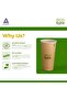 Leak Proof Paper Cups 355 ml Pack of 50 for Hot and Cold Drinks Parties Office Use - 6