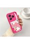 Infinix Hot 40/40 Pro Compatible Pink Red Silicone Case Shockproof Camera Protection - 2