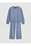 Blue Girls' Soft Touch Tracksuit Set