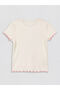 Ecru Printed Girls' Ribbed T-Shirt 2-Pack - 3