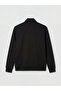 Black Mock Neck Men's Zippered Sweatshirt - 2