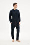 95% Cotton New Season Men's Stylish Design Snap Fastener Tracksuit Set - 3
