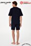 Paris Premium Men's V-Neck Jacquard 100% Cotton Short Sleeve Shorts Boxed 3-Piece Pajama Set - 3