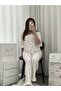 Women's Crinkle Robe Pajama Set - 5