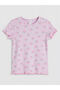 Ecru Printed Girls' Ribbed T-Shirt 2-Pack - 4