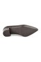 L061.540 Genuine Soft Napa Leather Flexible Rubber Sole Pointed Toe Thick Heeled Women's Classic - 4
