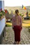 Women's Striped Plus Size Sweater Dress - 5