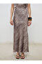 I Relaxed Fit Textured Satin Skirt from Freezen Store - 2