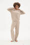 95% Cotton New Season Women's Tracksuit Set with Snap Fasteners - 3