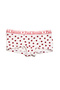 Women's Boyshort Panties - Burgundy Hearts