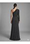 Fi̇mka One-Shoulder Evening Dress 57090 - 2