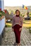 Women's Striped Plus Size Sweater Dress