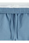 Blue short length men's swim shorts from gulis clothing - 3