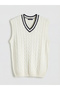 Özmarka New Season V-Neck Patterned Men's Knitwear Sweater - 5