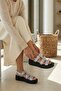 Dolly Original Kri̇stebell Imported Special Series Bow Stone Detail Women's Sandals Gray - 2