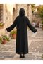 Stone-Embellished Shawl Abaya Ferace Standard (Size 40-46) Length 1.45 cm - 4
