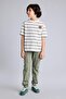 Striped T-Shirt Sweatpants 2-Piece Set Boys H0248A826Sm - 2