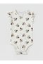 Green Minnie Mouse Printed Baby Girl Snap-On Bodysuit 2-Piece Set - 4