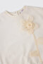 Baby Girl Accessory Detailed Ecru Sweatshirt - 3