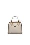 Sand Beige - Sand Beige Plaid Line Square Women's Handbag Sp1133