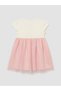 Özmarka New Season Ecru Printed Baby Girl Tutu Dress - 4