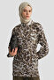 Leopard Patterned Blouse Camel