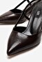 Women's Brown Thin Strap Pointed Toe Elegant Stylish Shoes 6 cm Heels - 3