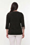 Plus Size Leopard Pattern Block Blouse - 3