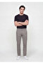 Anthracite Plain Woven Regular Fit Casual Cotton Blended Trousers - 3