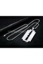Stainless Steel Hip Hop Style Razor Blade Necklace - 3