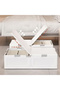 Set of 2 Space-Saving Drawer-Style Folding Under Bed Storage Box with Wheels 24cm - 4