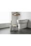 Natural Marble Trash Can and Toilet Brush Holder 2-Piece Gold Coral Set - 5