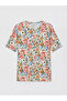 Pink Floral Women's T-Shirt - 5