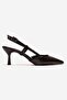 Women's Brown Thin Strap Pointed Toe Elegant Stylish Shoes 6 cm Heels - 2
