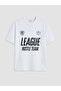 White Crew Neck Printed Boy's T-Shirt