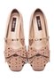 Women's Blunt Toe Trok Detailed Buckle Casual Non-Slip Sole Ballerina Shoes 19130 - 7