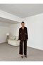 Four Button Women's Jacket and Pants Suit - 2