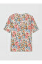 Pink Floral Women's T-Shirt - 6