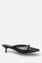 Gi̇na Women's Pointed Toe Short Heeled Slippers with Bow on the Front A006-4390 - 3