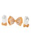 - Aaliyah Socks & Cute Ribbon Big Bow Headband Set - Mustard Yellow - 3