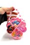 Girl's Heart-Shaped Pink Hair Accessory Set with Beaded Handle Organizer Box (Hairpin & Rubber Band Set) - 2