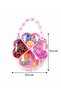 Girl's Heart-Shaped Pink Hair Accessory Set with Beaded Handle Organizer Box (Hairpin & Rubber Band Set) - 6