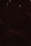 Women Regular Fit Corduroy Cargo Pants, Dark Brown - 5