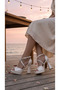 Stone Detailed Women's Wedding Engagement Heeled Shoes - 5