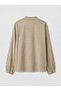 Khaki tie-up collar oversize blouse from gulis clothing - 2